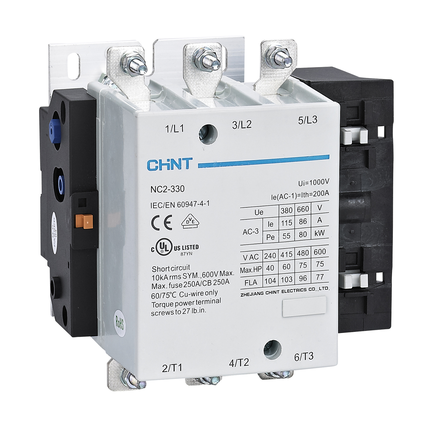 CHINT Контактор NC2-330 330A 230В/АС3 50Гц (R)