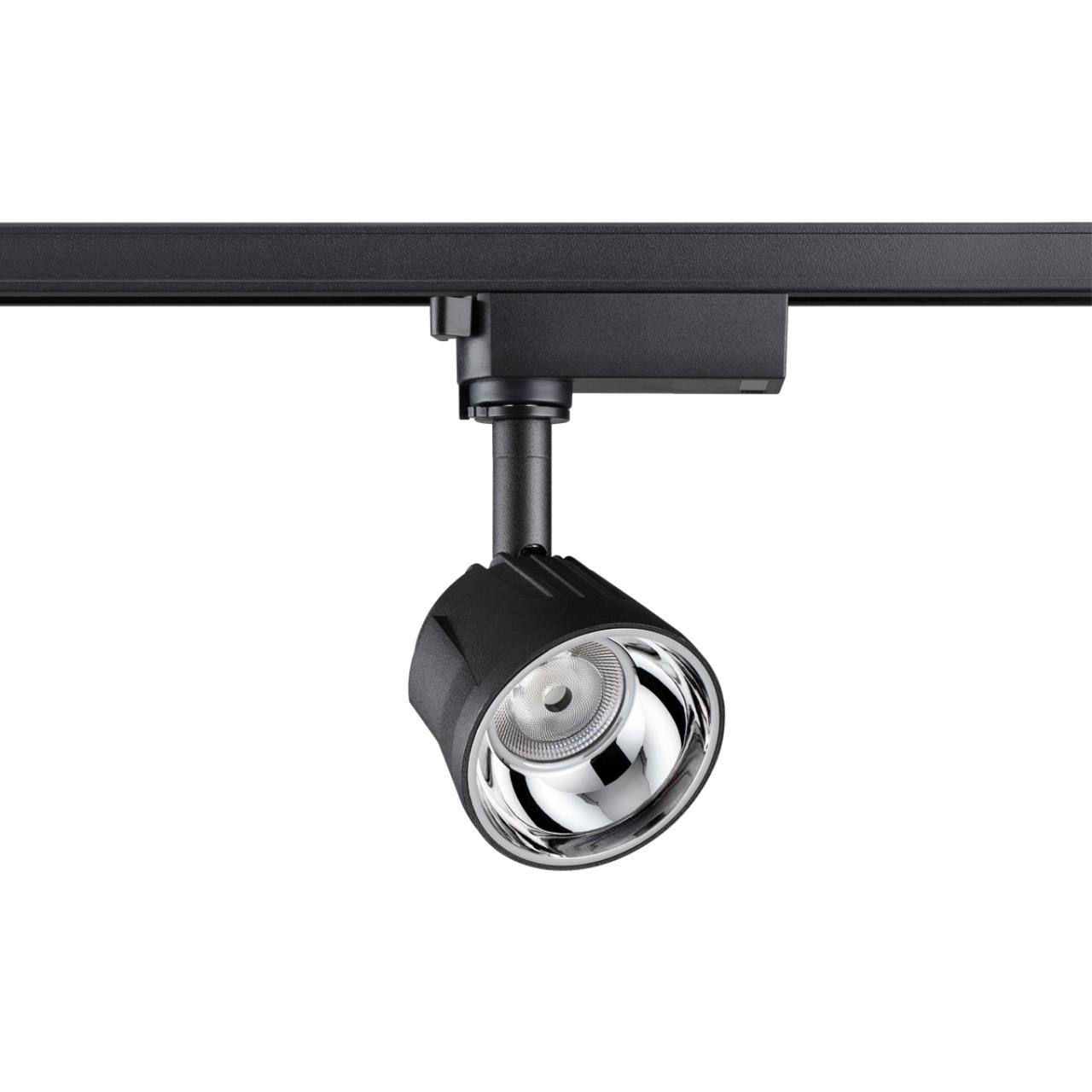 Novotech 358709 PORT NT21 066 черный/хром Однофазный трековый светодиодный светильник IP20 LED 4000K 10W 100-265V KNOF