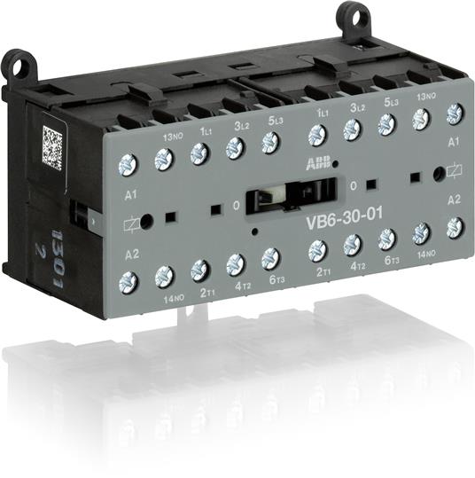 ABB VB6-30-01 Миниконтактор реверсивный 9A (400В AC3) 3НО сил.конт.1НЗ доп.конт. катушка 230V АС