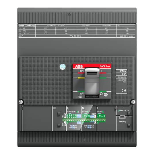 ABB Выключатель автоматический XT2N 160 TMD 1,6-16 4p F F