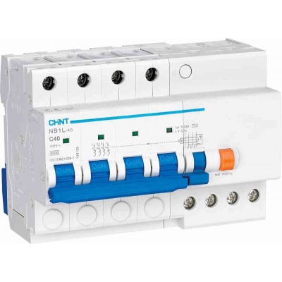CHINT Диф. авт. выкл. NB1L-40 4P C16 30mA тип AC 6kA (R)