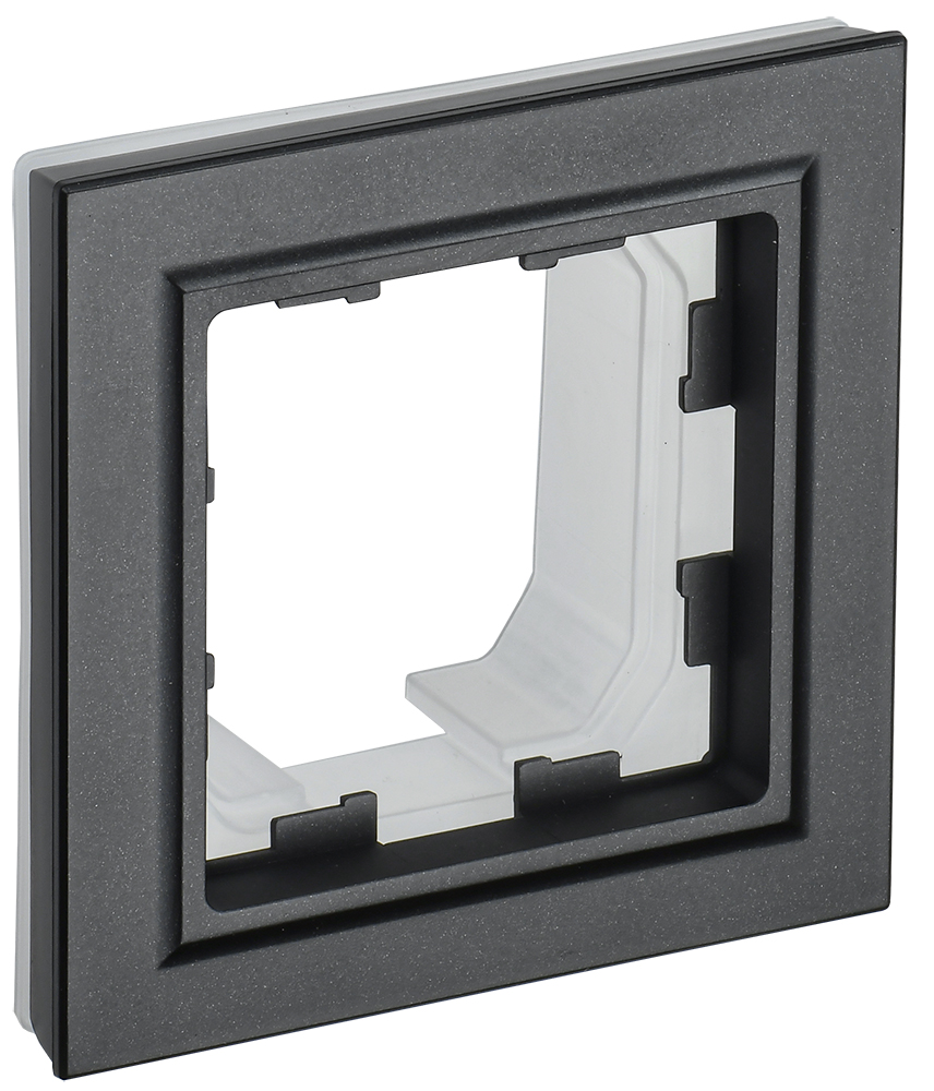 IEK BRITE BASE Черный Рамка 1-м IP44 РУ-1-БрЧ-44