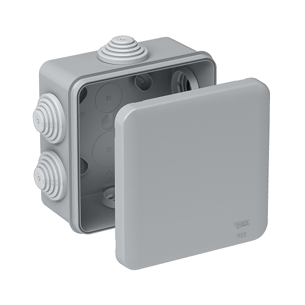 Systeme Electric Коробка распределительная открытой установки 100X100X50, IP55, 6 сальников DIY