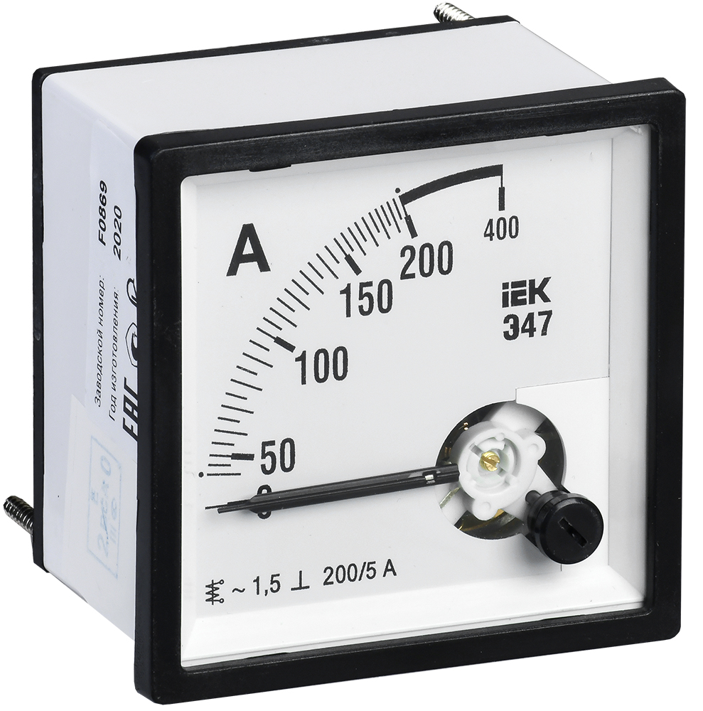 IEK Амперметр Э47 200/5А кл. точн. 1,5 72х72мм
