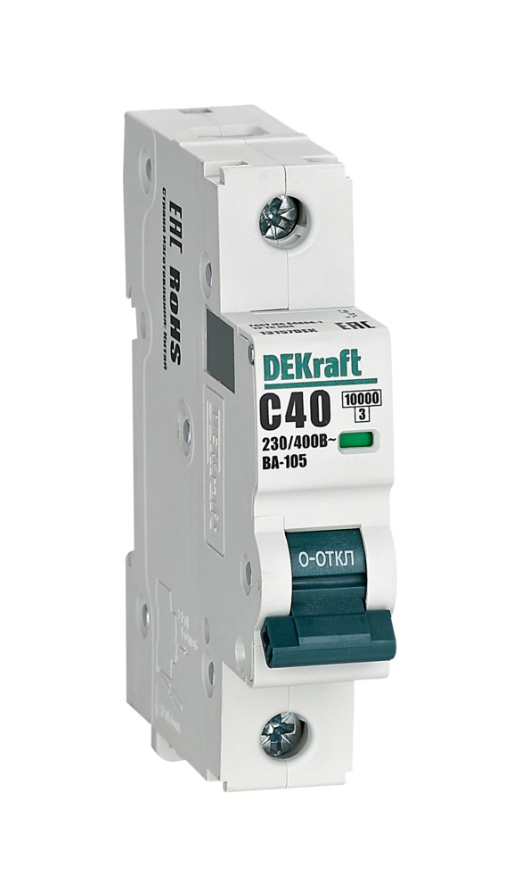 Dekraft Автоматический выключатель ВА105-1P-040A-C