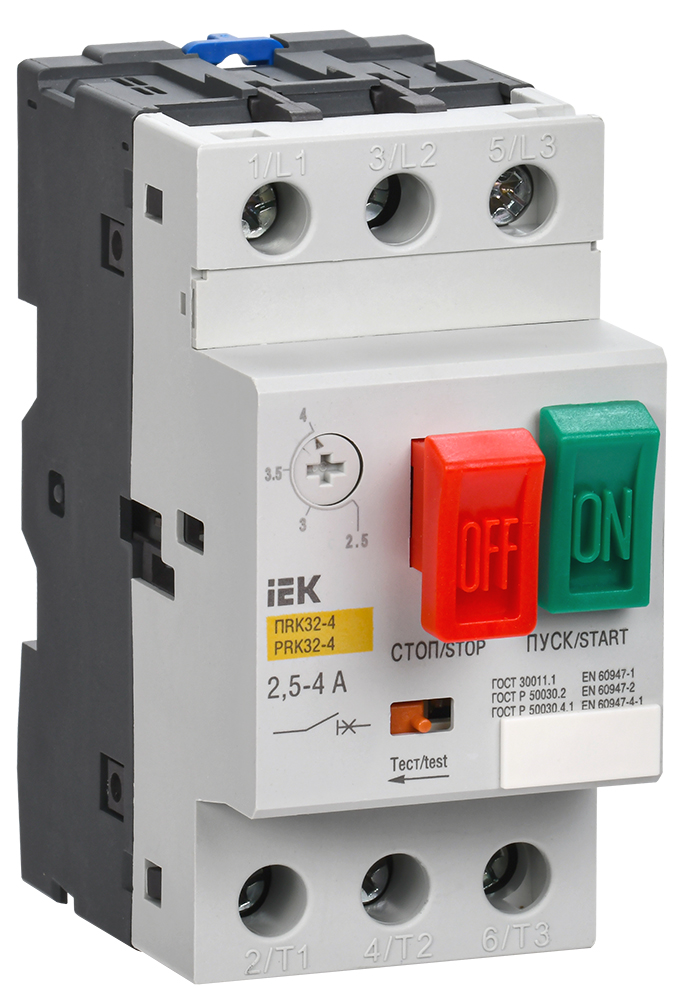 IEK Пускатель ПРК32-4 In=4A Ir=2,5-4A Ue 660В
