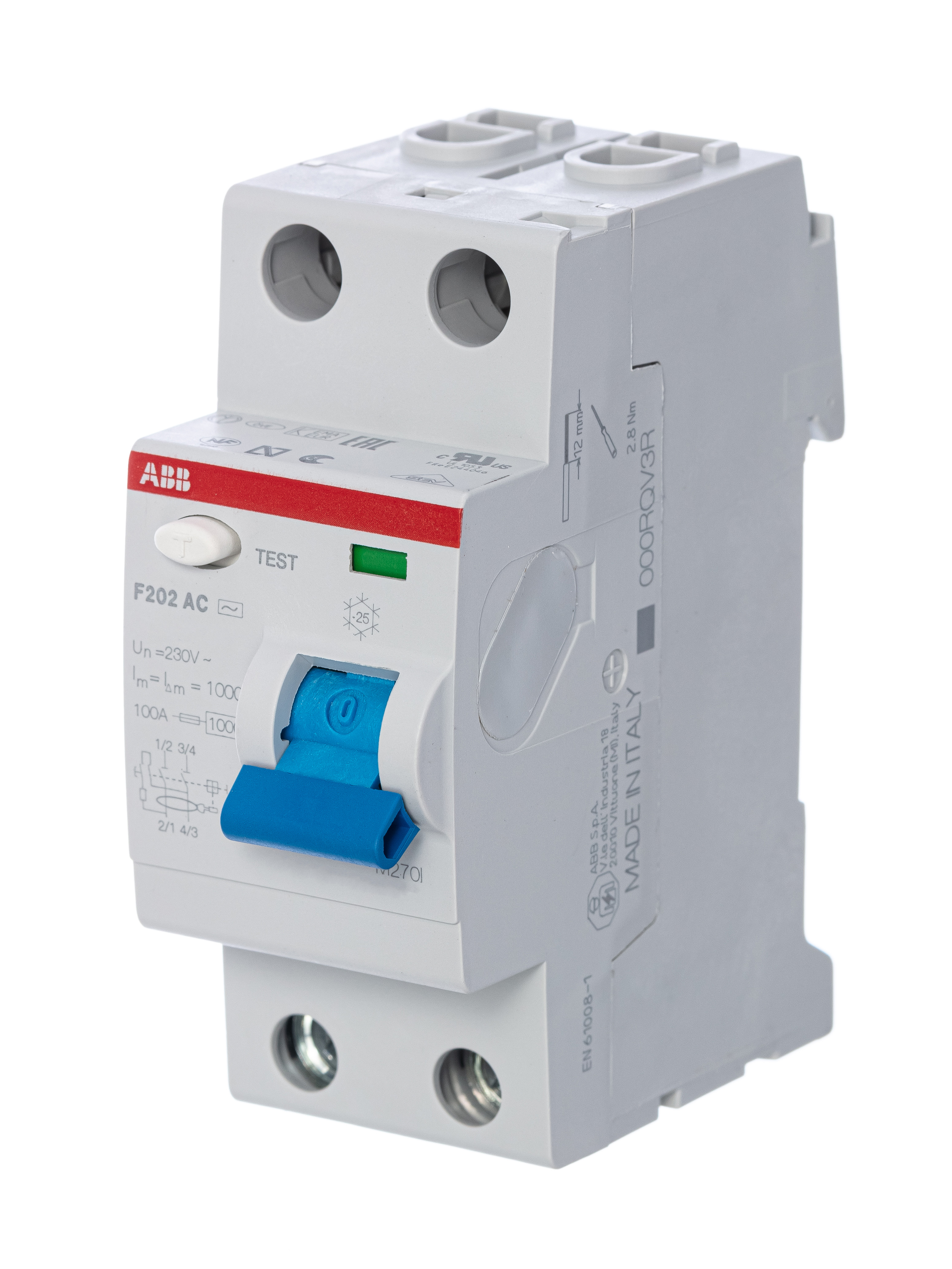 ABB F2AC Выкл.диф.тока 2мод.F202 AC-100/0,1