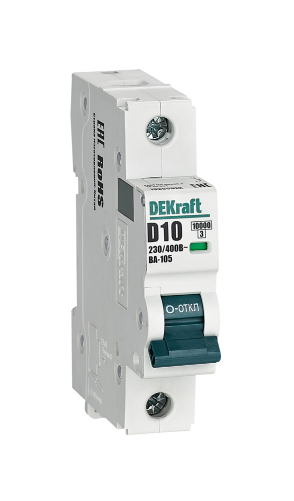 Dekraft Автоматический выключатель ВА105-1P-010A-D