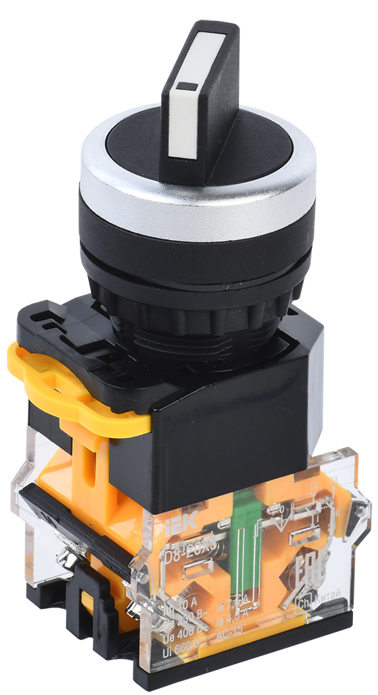 IEK Переключатель D8-20X3 3 полож. 2NO черный