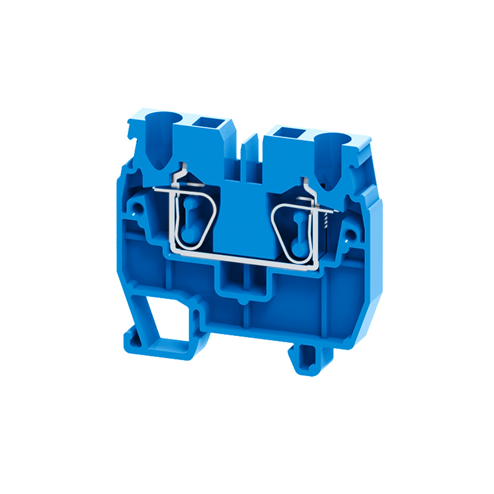 КЭАЗ Мини-клемма проходная пружинная OptiClip CXM-2,5-I-BU-24A-(0,2-2,5)-синий