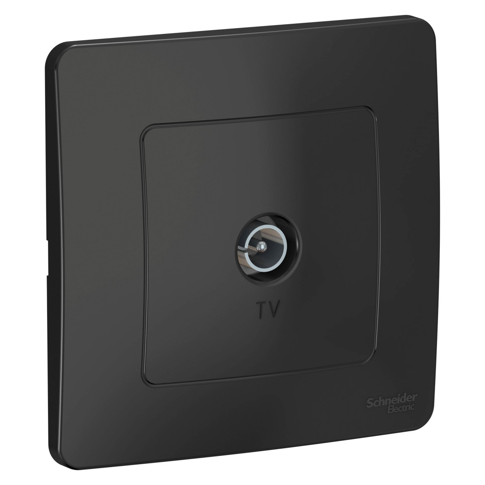 Systeme Electric Blanca внутр Антрацит Розетка TV