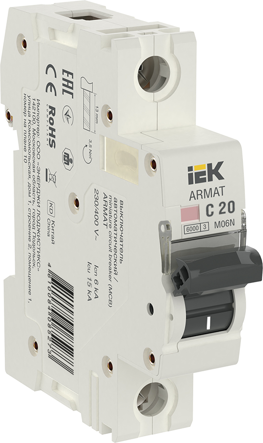 IEK ARMAT Автоматический выключатель M06N 1P C 20А