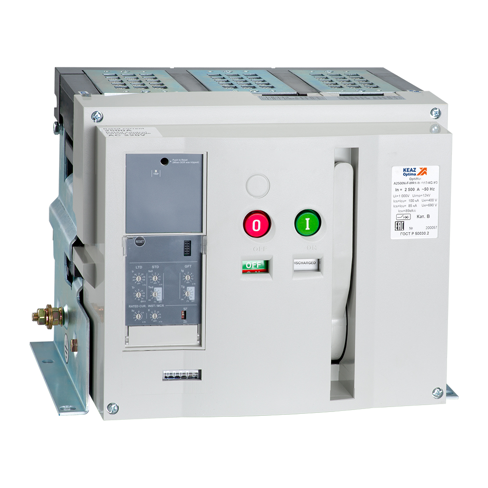 КЭАЗ Выключатель автоматический OptiMat A-1600-S2-3P-65-F-MR7.0-B-C2200-M0-P00-S1-03