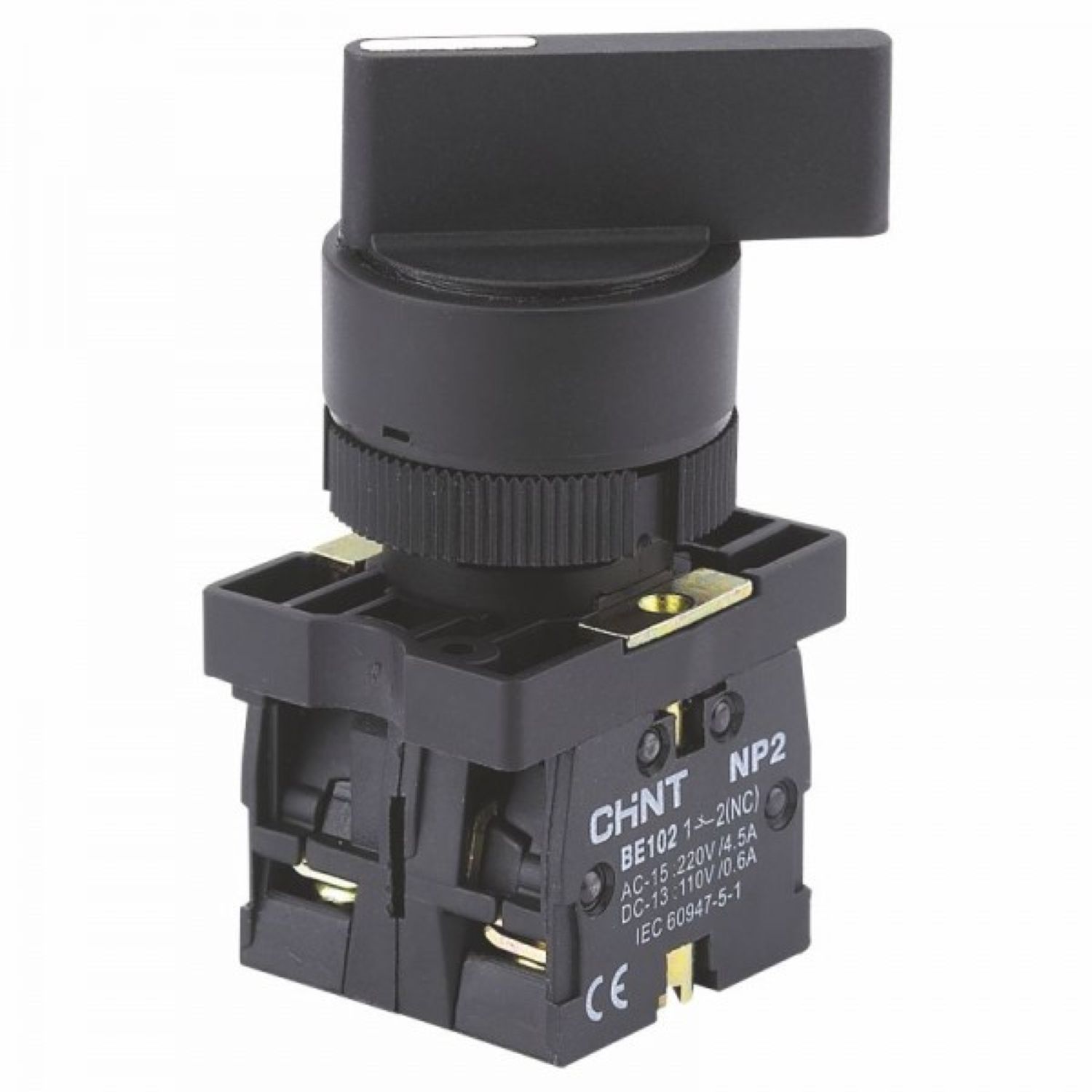 CHINT Переключатель NP2-EJ25, 2 положения фиксацией, 1НО+1НЗ, IP40 (R)