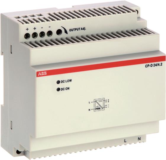 ABB CP-D Блок питания 24/4.2 (регулир. вых. напряж) вход 90-265В AC / 120-370В DC, выход 24В DC/4.2A