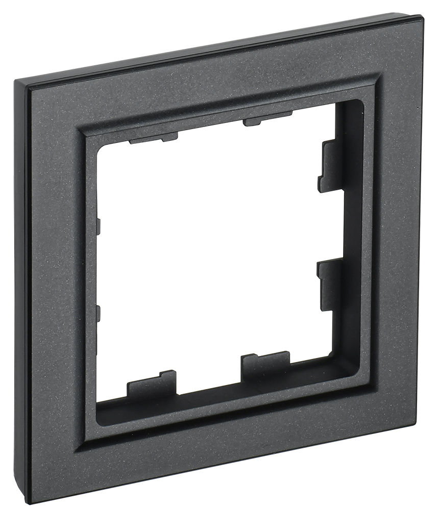 IEK BRITE BASE Черный Рамка 1-м РУ-1-БрЧ
