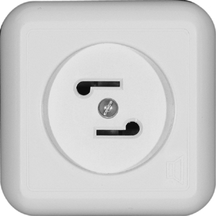 Systeme Electric Blanca Наруж бел розетка радио 30В 50-10000Гц (опт.упак.)
