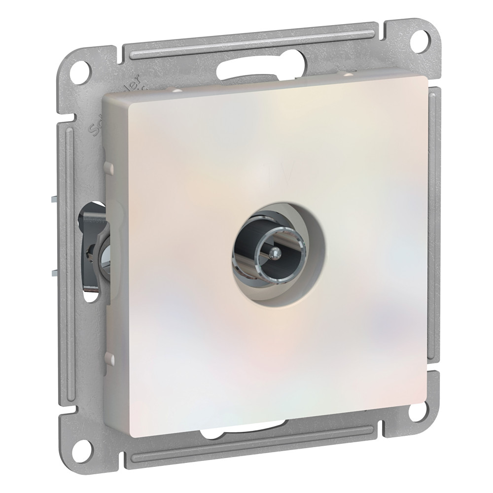 Systeme Electric AtlasDesign Жемчуг Розетка TV проходная 4DB, механизм
