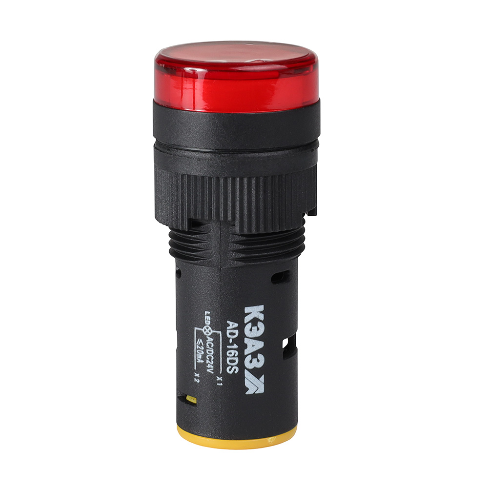 КЭАЗ Лампа AD16DS(LED) матрица D16мм красный 220В DC