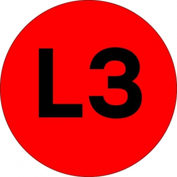 EKF PROxima Наклейка "L3" d=20мм