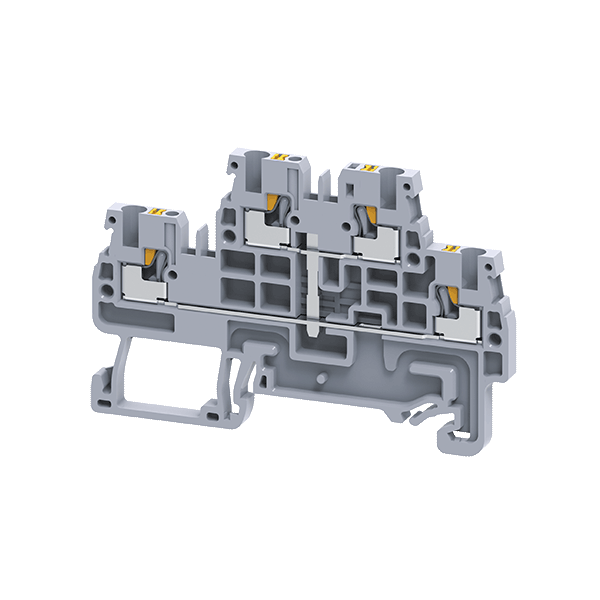 КЭАЗ Клемма 2х-ярусная push-in OptiClip CPDL-2,5-2L-I-S-серый