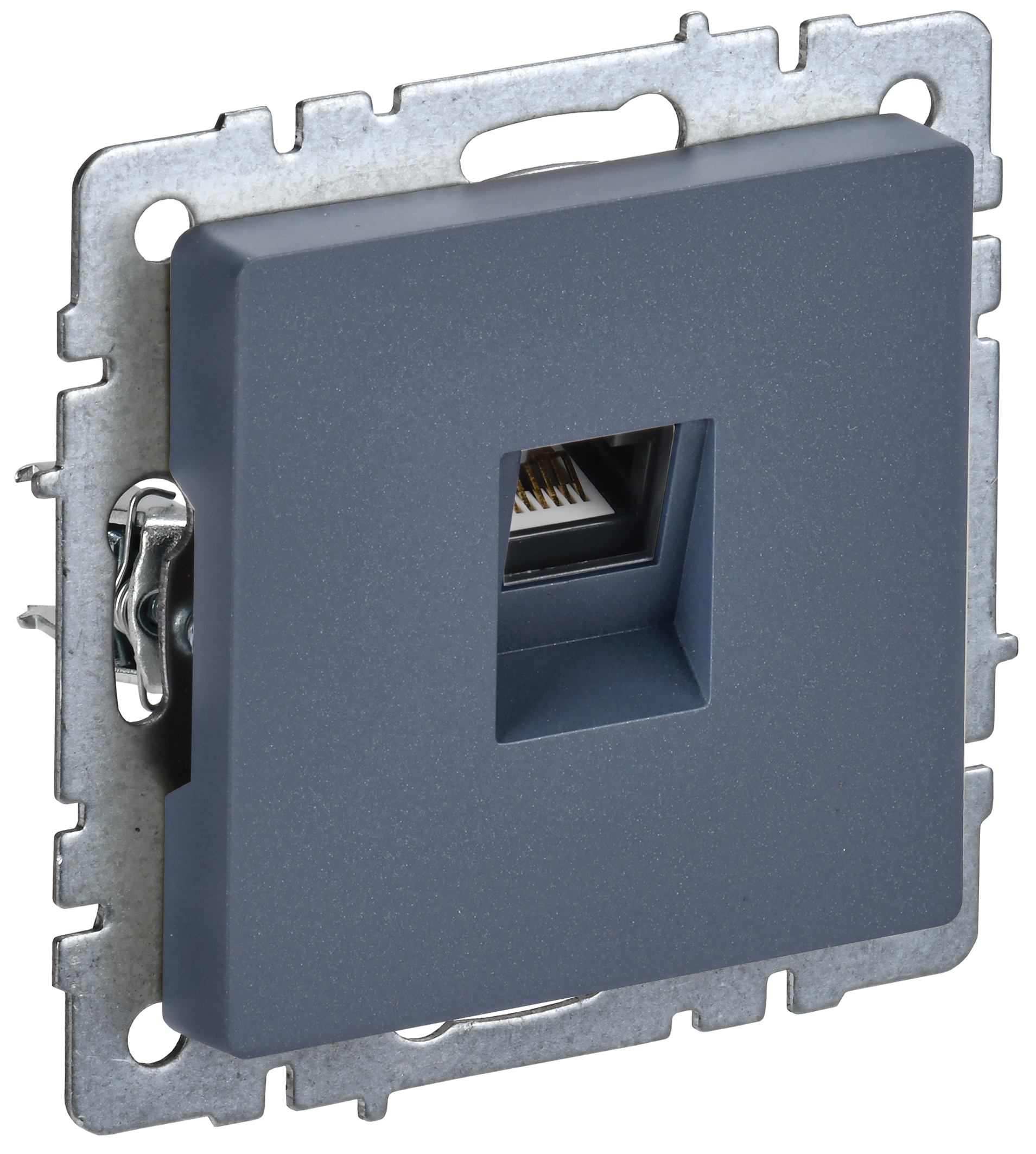 IEK BRITE BASE Маренго Розетка компьютерная RJ45 кат.5E РК10-БрМ