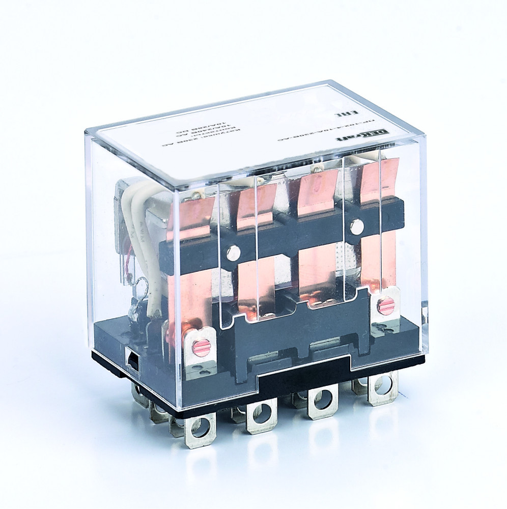 Dekraft Промежуточное реле 4 конт. с LED инд. 10А 24В DC ПР-102