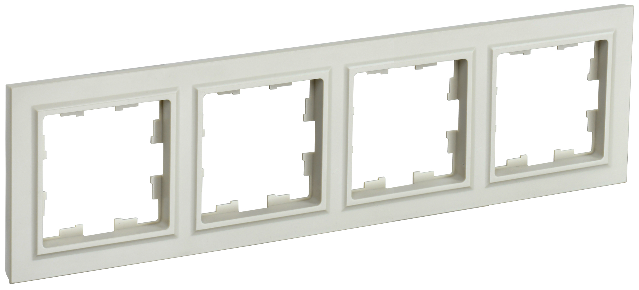 IEK BRITE BASE Бежевый Рамка 4-м РУ-4-БрКр
