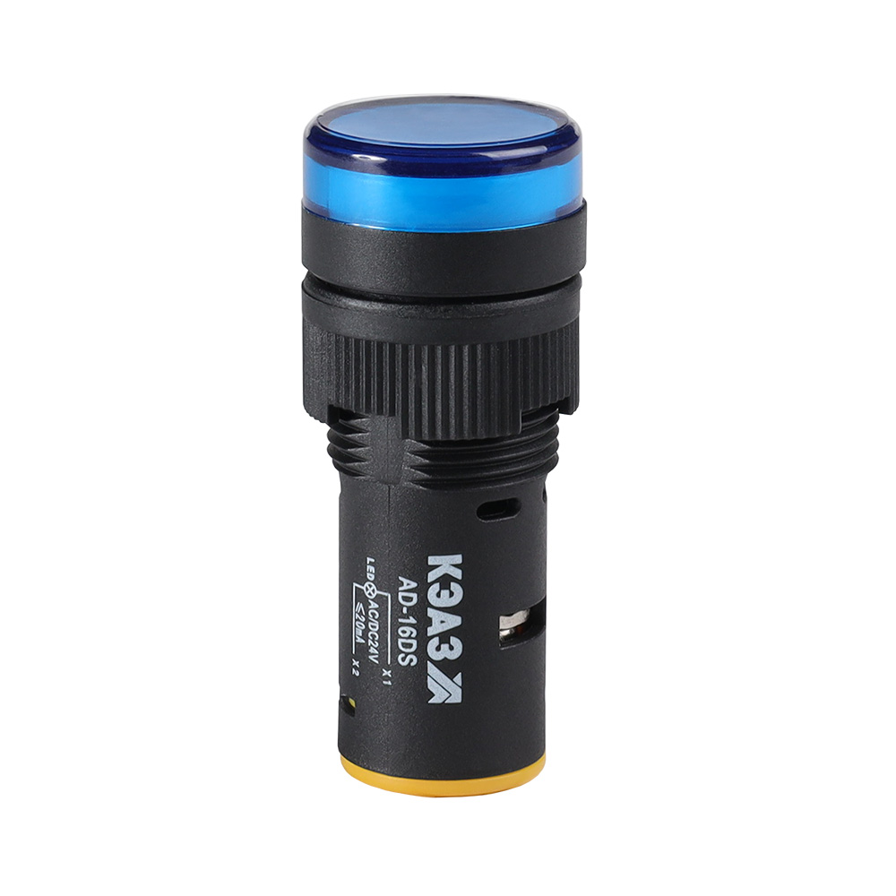 КЭАЗ Лампа AD16DS(LED) матрица D16мм синий 24В AC/DC