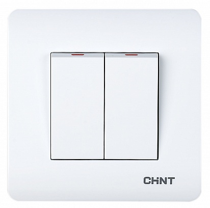 CHINT 2-клавишный выключатель 10А 250В