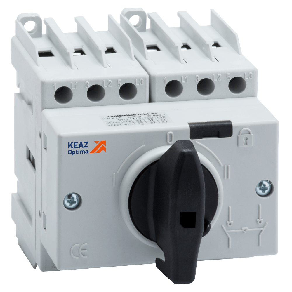 КЭАЗ Выключатель-разъединитель реверсивный OptiSwitch DI-25-3C