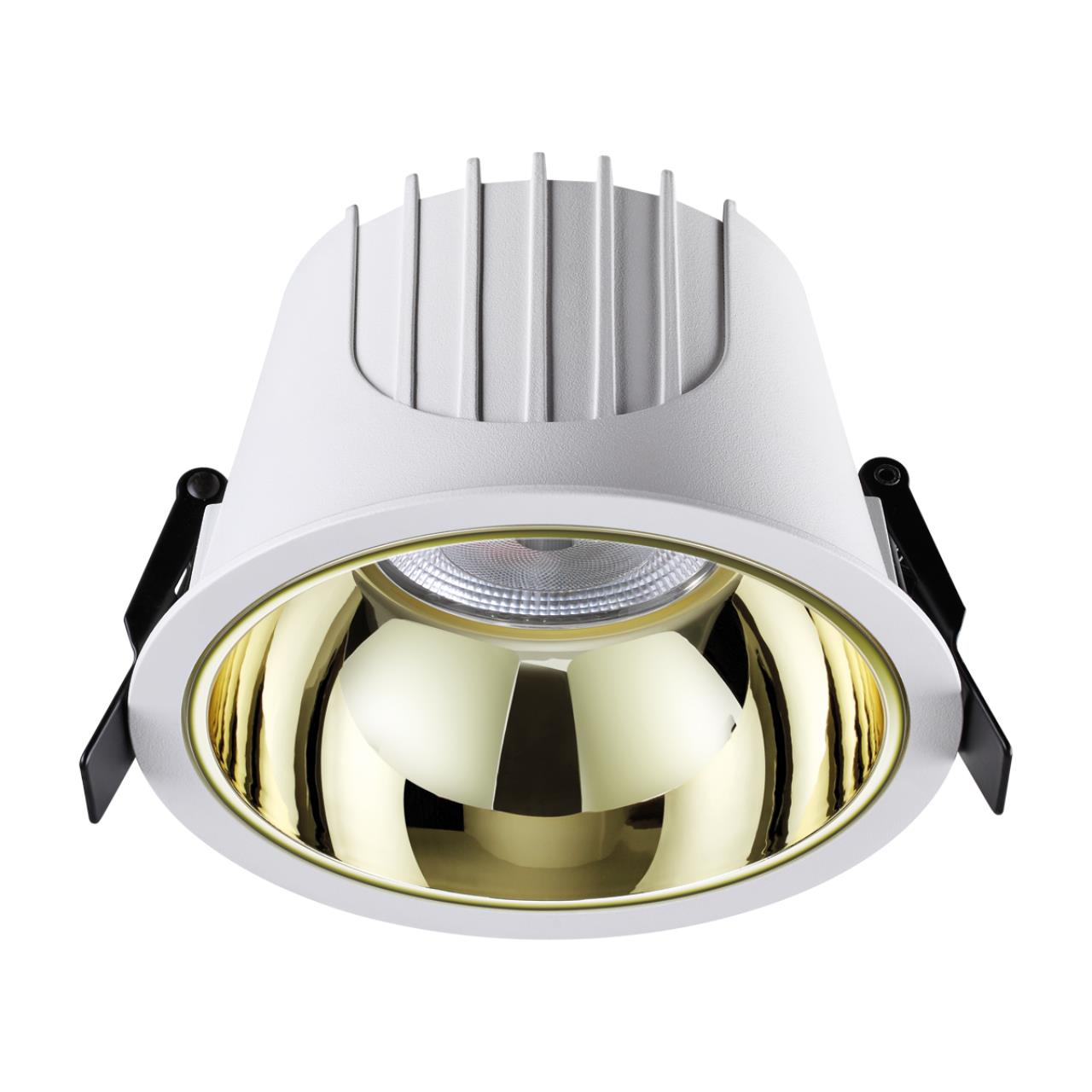 Novotech 358700 SPOT NT21 207 белый/золото Светильник встраиваемый светодиодный IP20 LED 4000К 30W 100-265V KNOF