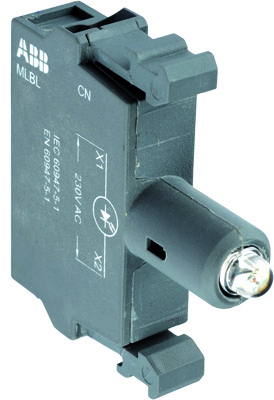 ABB MLBL-01L Патрон со встроенным светодиодом синий 24В AC/DC