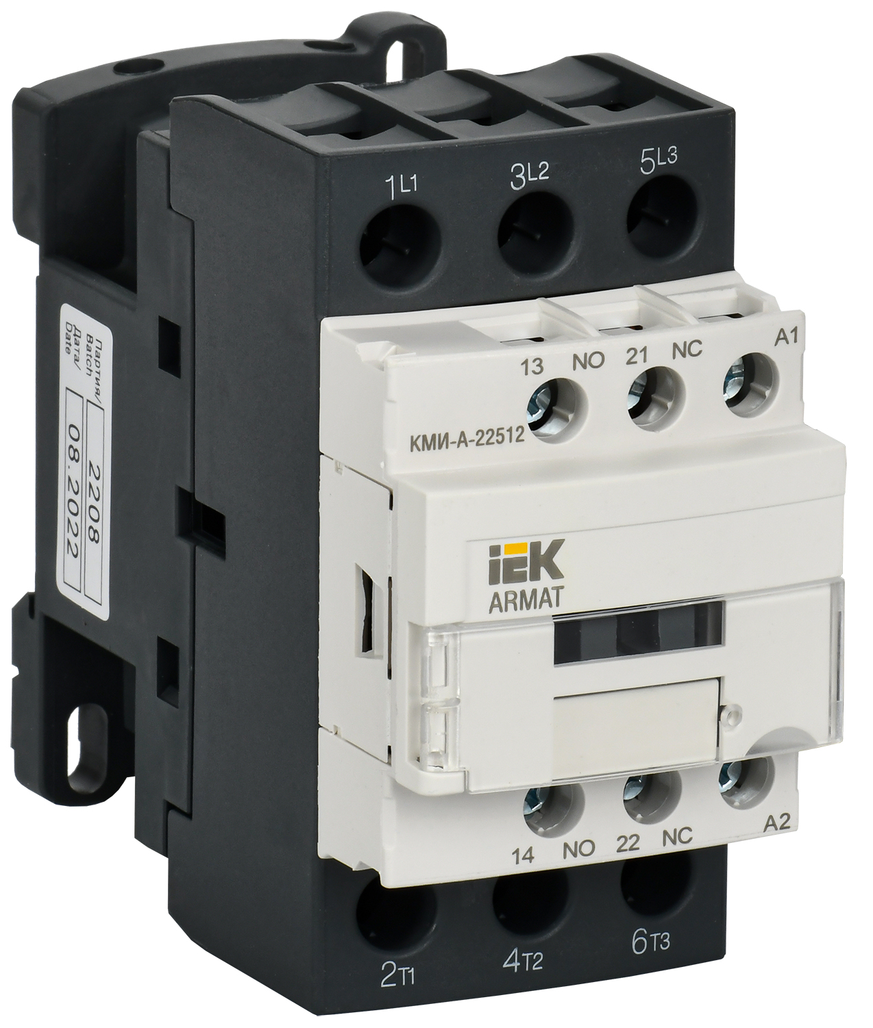 IEK ARMAT Контактор КМИ-А-22512 LC1D 25А 400В/АС3 1НО/1НЗ