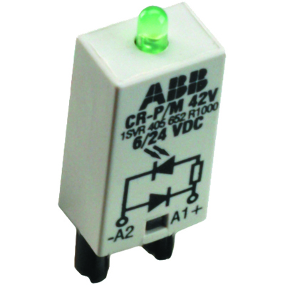 ABB CR-P/M-92CV Варистор с индикацией, зеленый 110-230B AC/DC для реле CR-P, CR-M