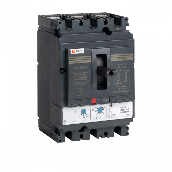 EKF PROxima Автоматический выключатель ВА-99C (Compact NS) 250/250А 3P 45кА