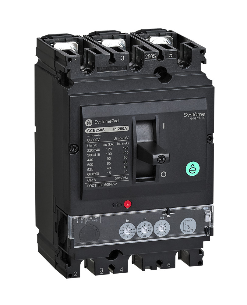 Systeme Electric Автоматический выключатель SYSTEMEPACT CCB250 36KA 3P3D S2.2 250A рычаг
