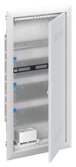 ABB Шкаф мультимедийный с дверью с вентиляционными отверстиями и DIN-рейкой  (4 ряда) UK640MV