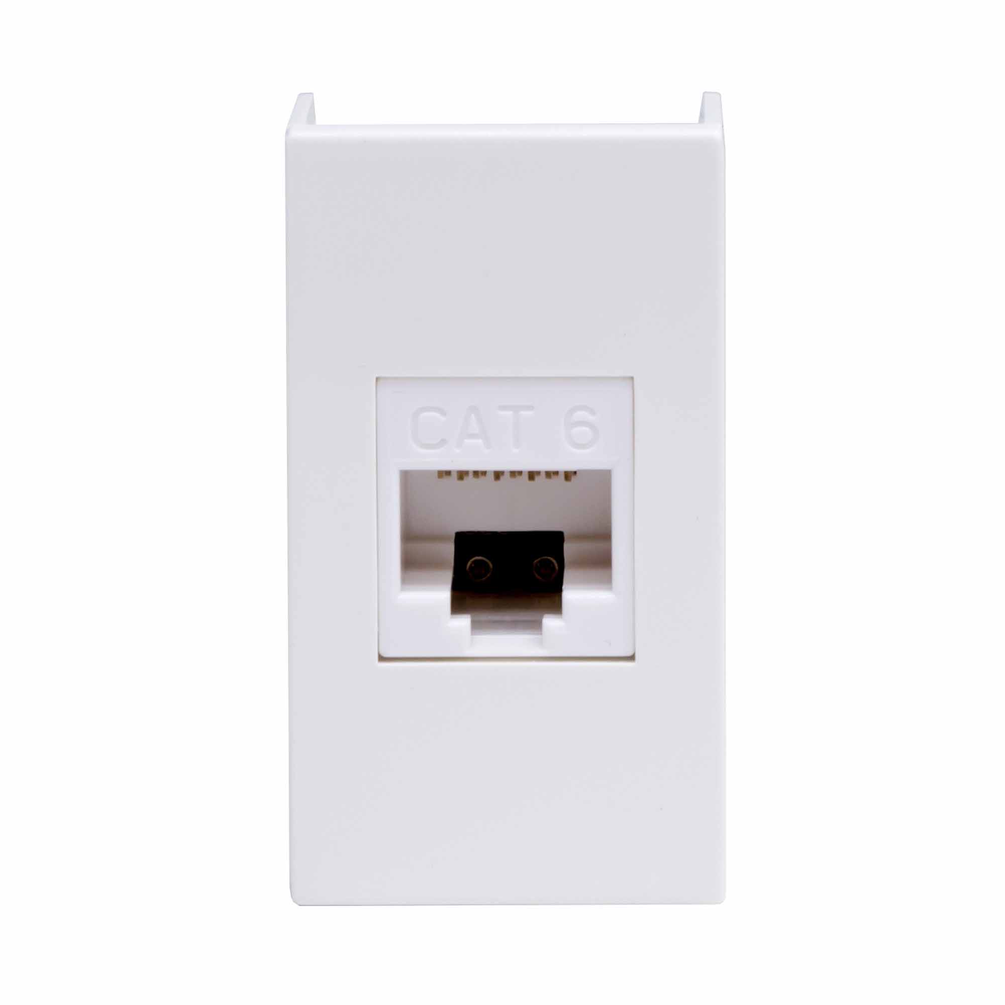 DKC Ком.роз. RJ45 кат.6, 8P8C, Viva, белая, 1мод