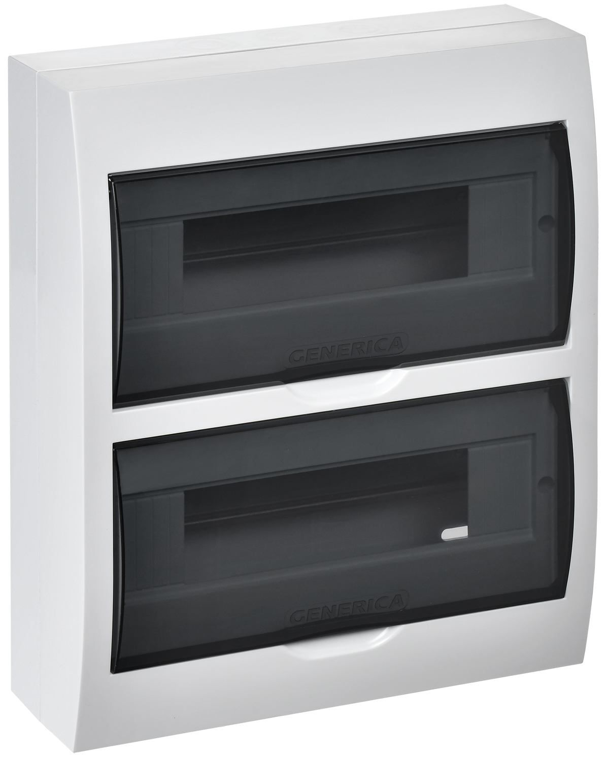 IEK GENERICA Корпус пластиковый ЩРН-П-24 черн. прозр. дверь IP41