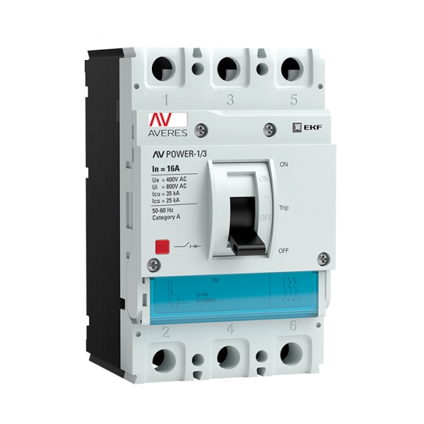 EKF Averes Автоматический выключатель AV POWER-1/3 16А 35kA TR