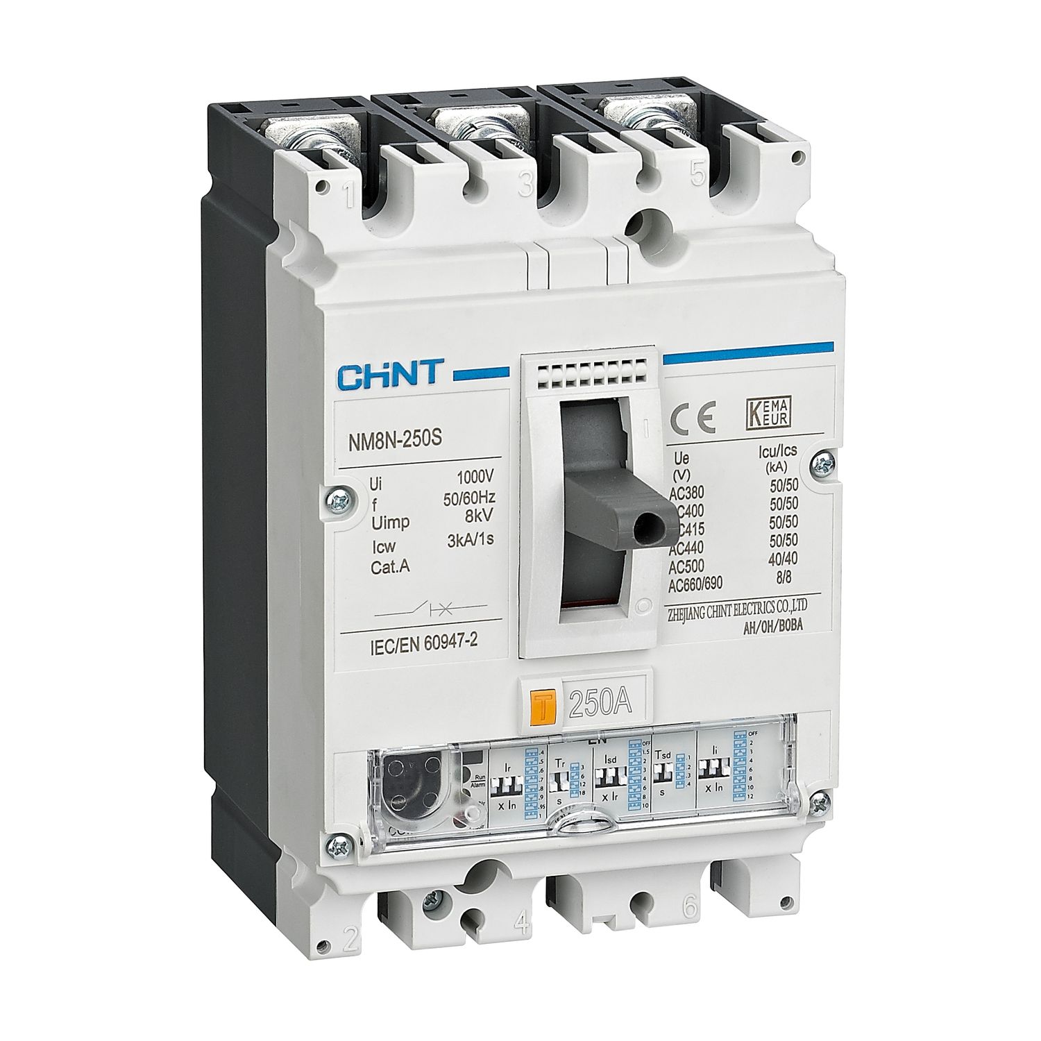 CHINT Автоматический выключатель NM8N-800R EN 3P 630А 150кА с электронным расцепителем (R)