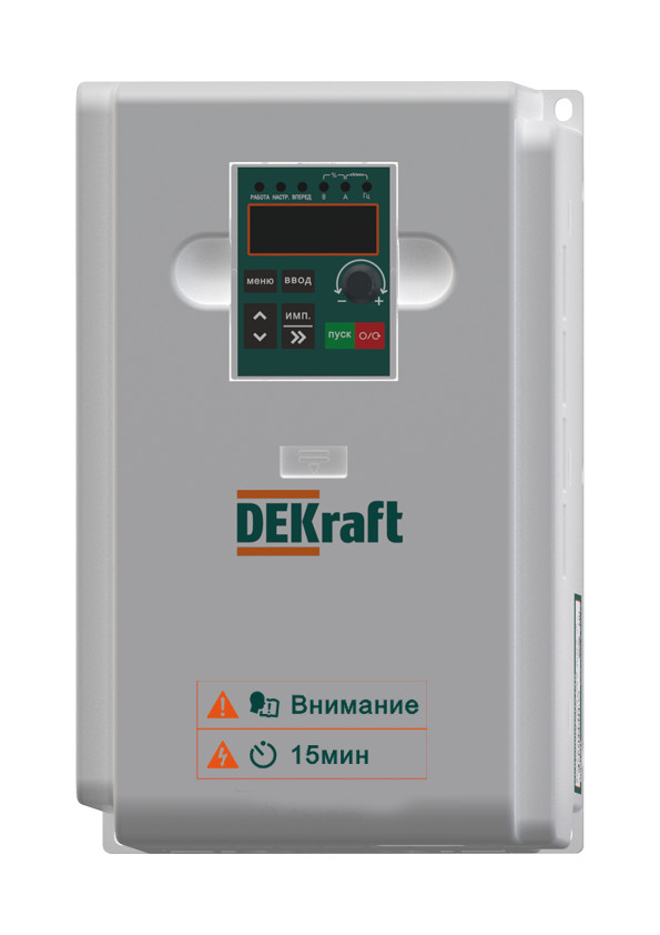 Dekraft Преобразователь частоты DEKV060-5.5кВт 3 фазы 380В с торм. модулем