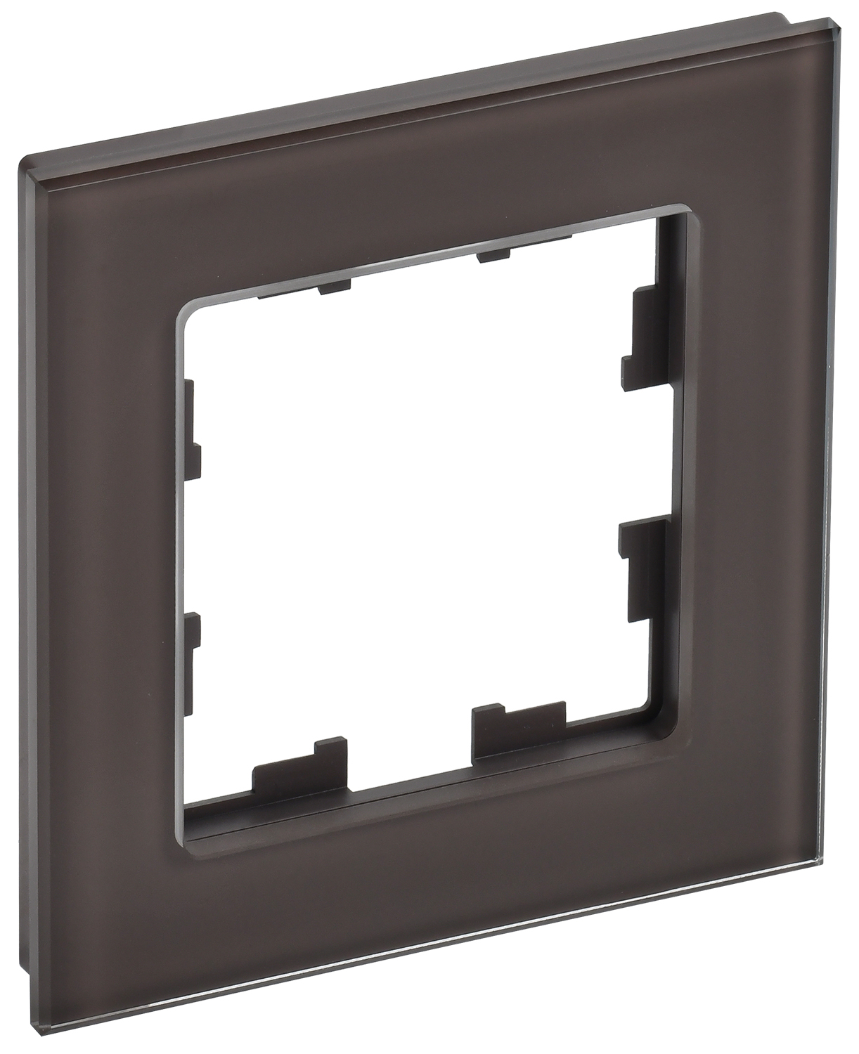 IEK BRITE DECOR Темн.бронза глянц стекло Рамка 1-м РУ-1-2-БрТБ