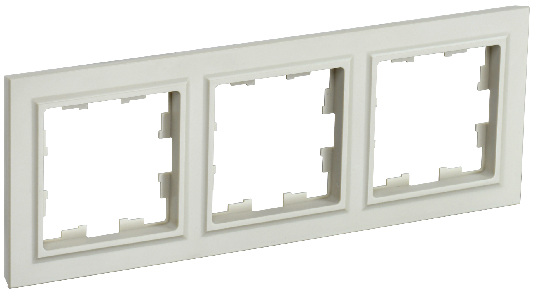 IEK BRITE BASE Бежевый Рамка 3-м РУ-3-БрКр