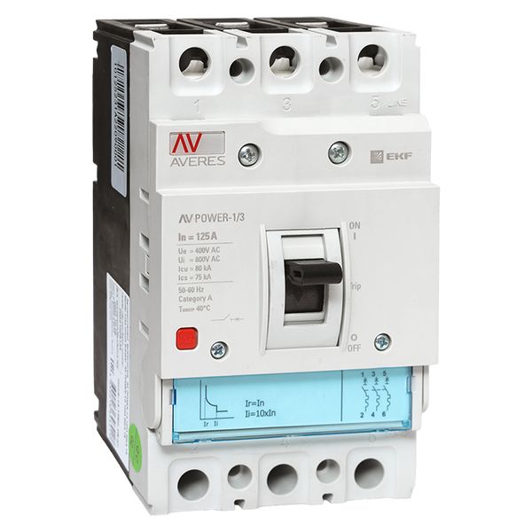 EKF Averes Автоматический выключатель AV POWER-1/3 125А 80kA TR
