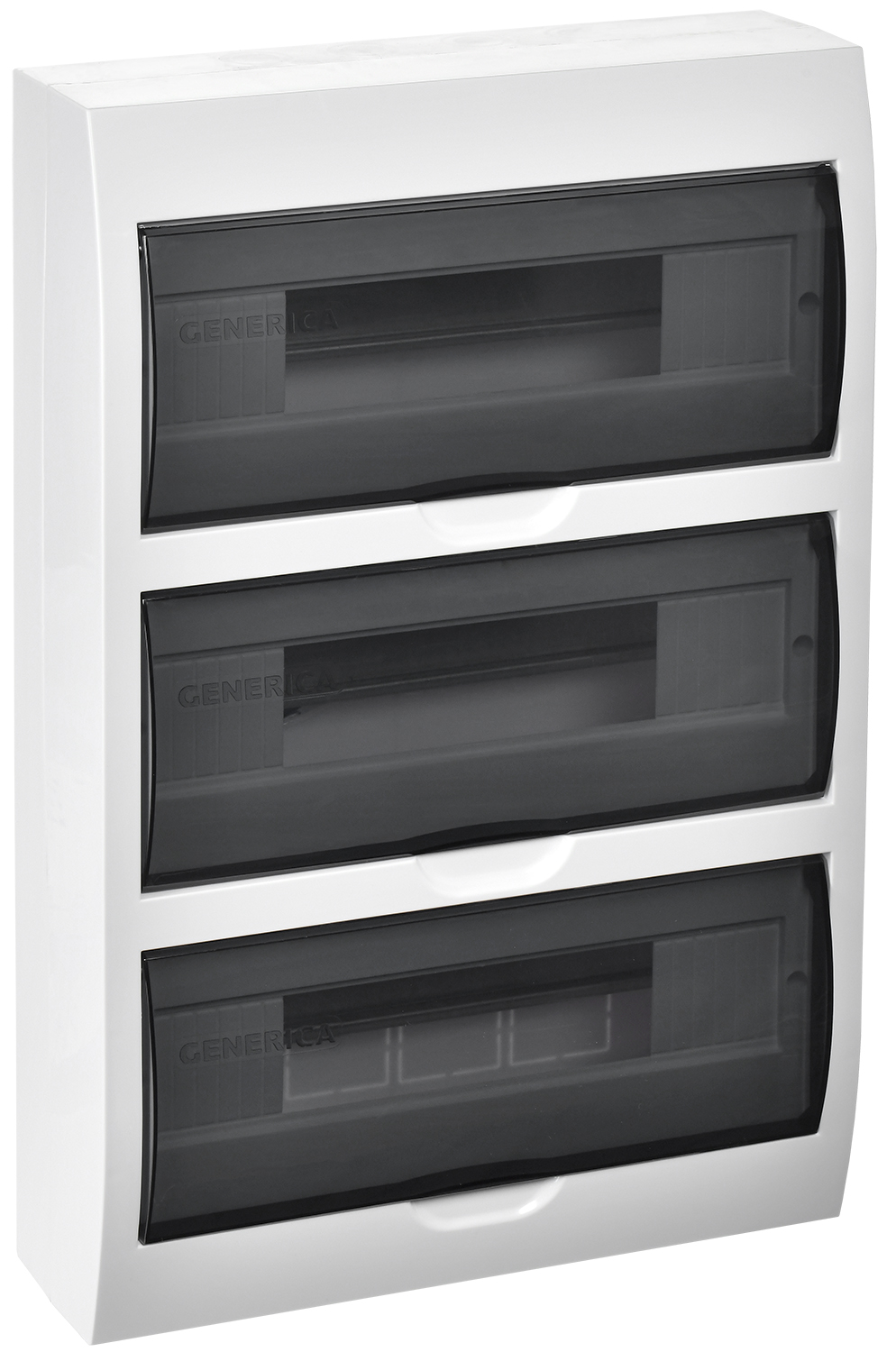IEK GENERICA Корпус пластиковый ЩРН-П-36 черн. прозр. дверь IP41