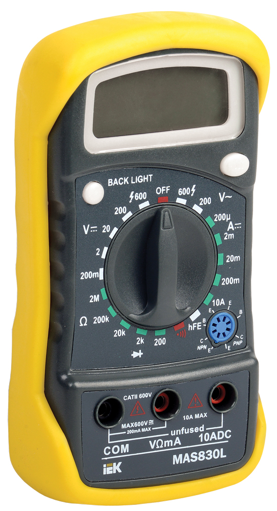 IEK Мультиметр цифровой Master MAS830L