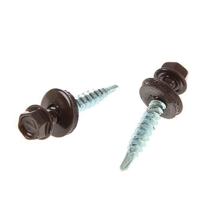 Tech-Krep Саморез КР св. 4,8х35 RAL-8017 (шокол. корич.) (250 шт) - ведро
