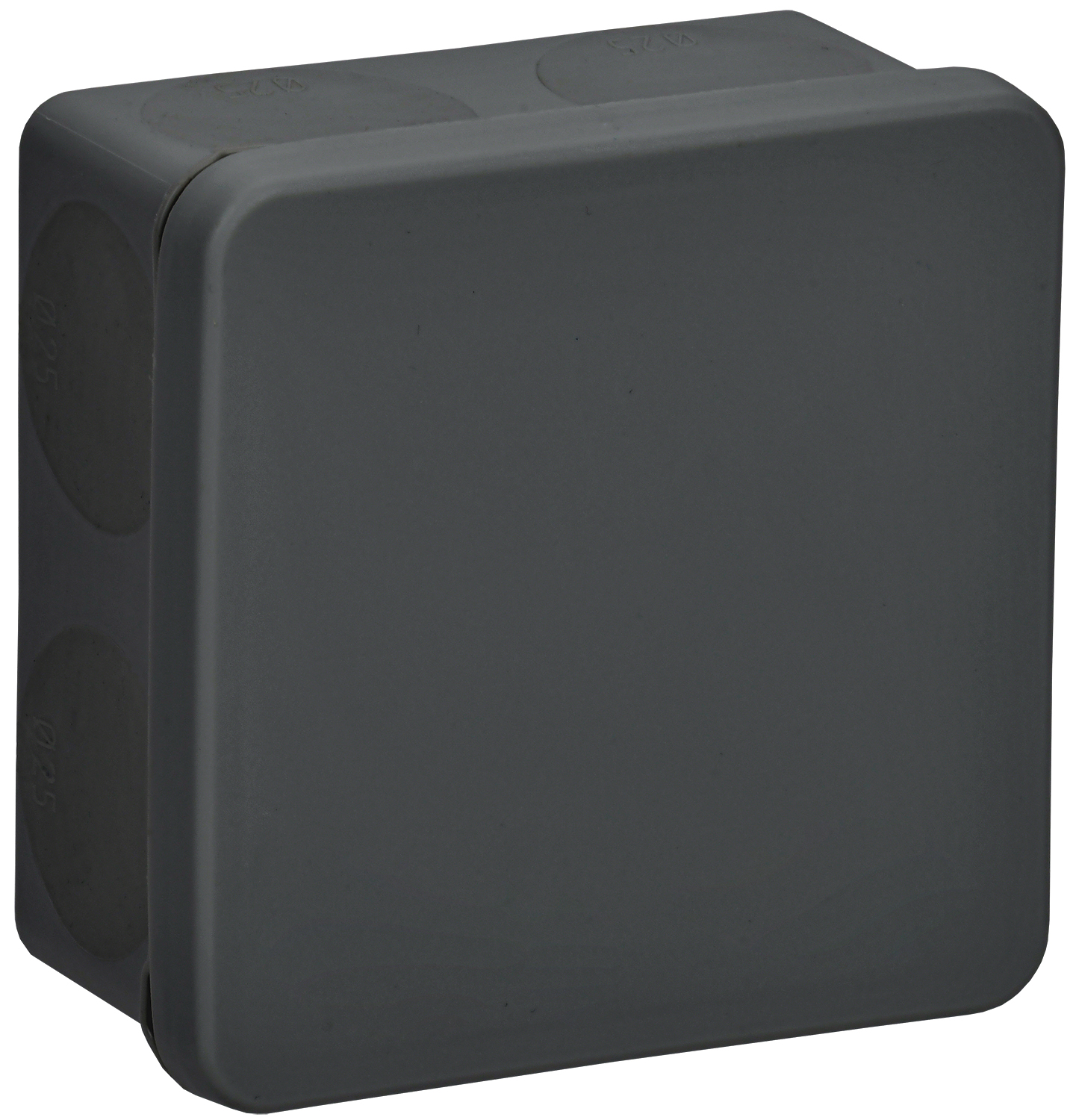 IEK Коробка расп. КМ42435 о/п 80х80х40мм IP67 8 вв. черная